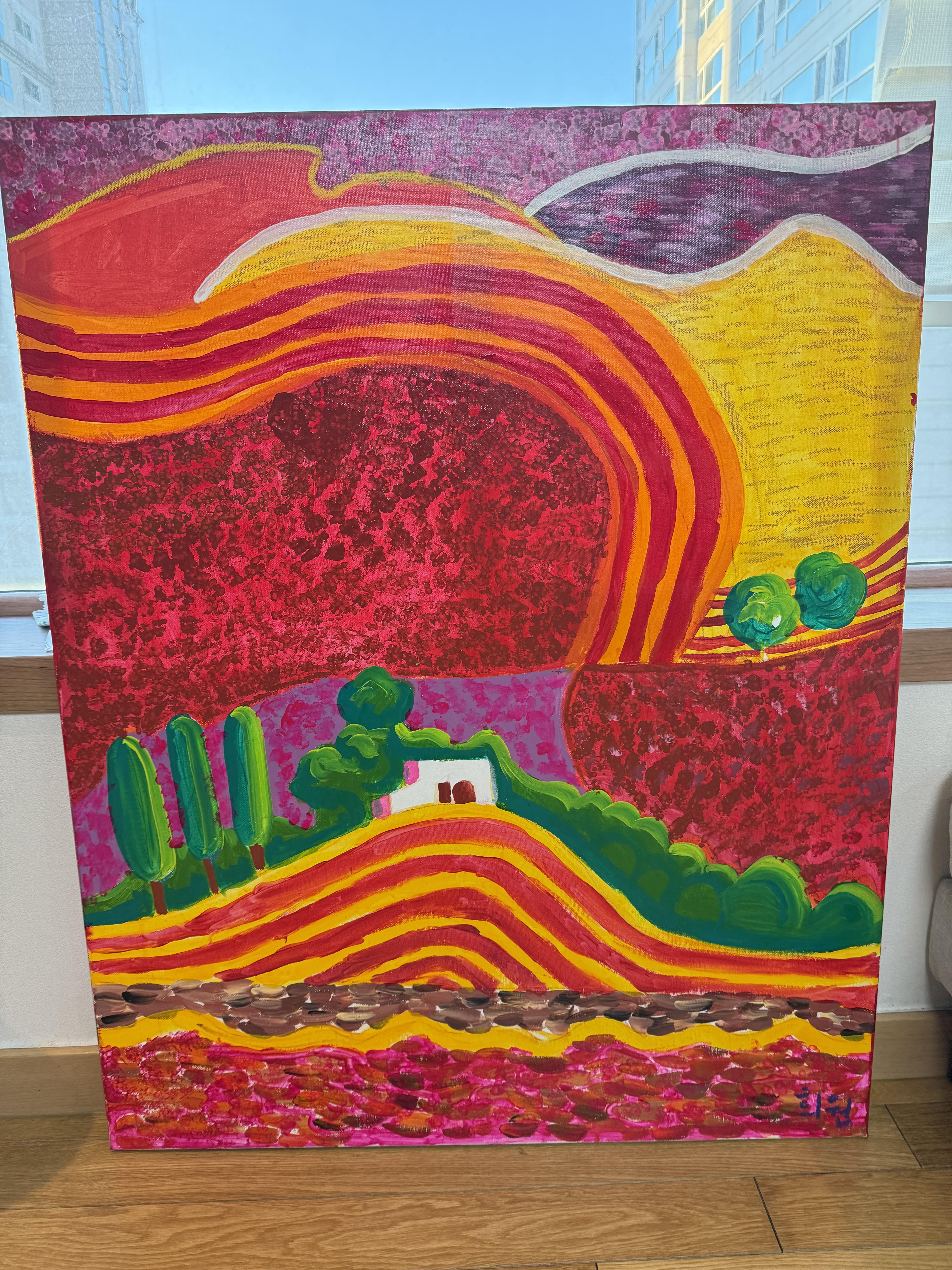 Heewon's Masterpiece: Red Waves